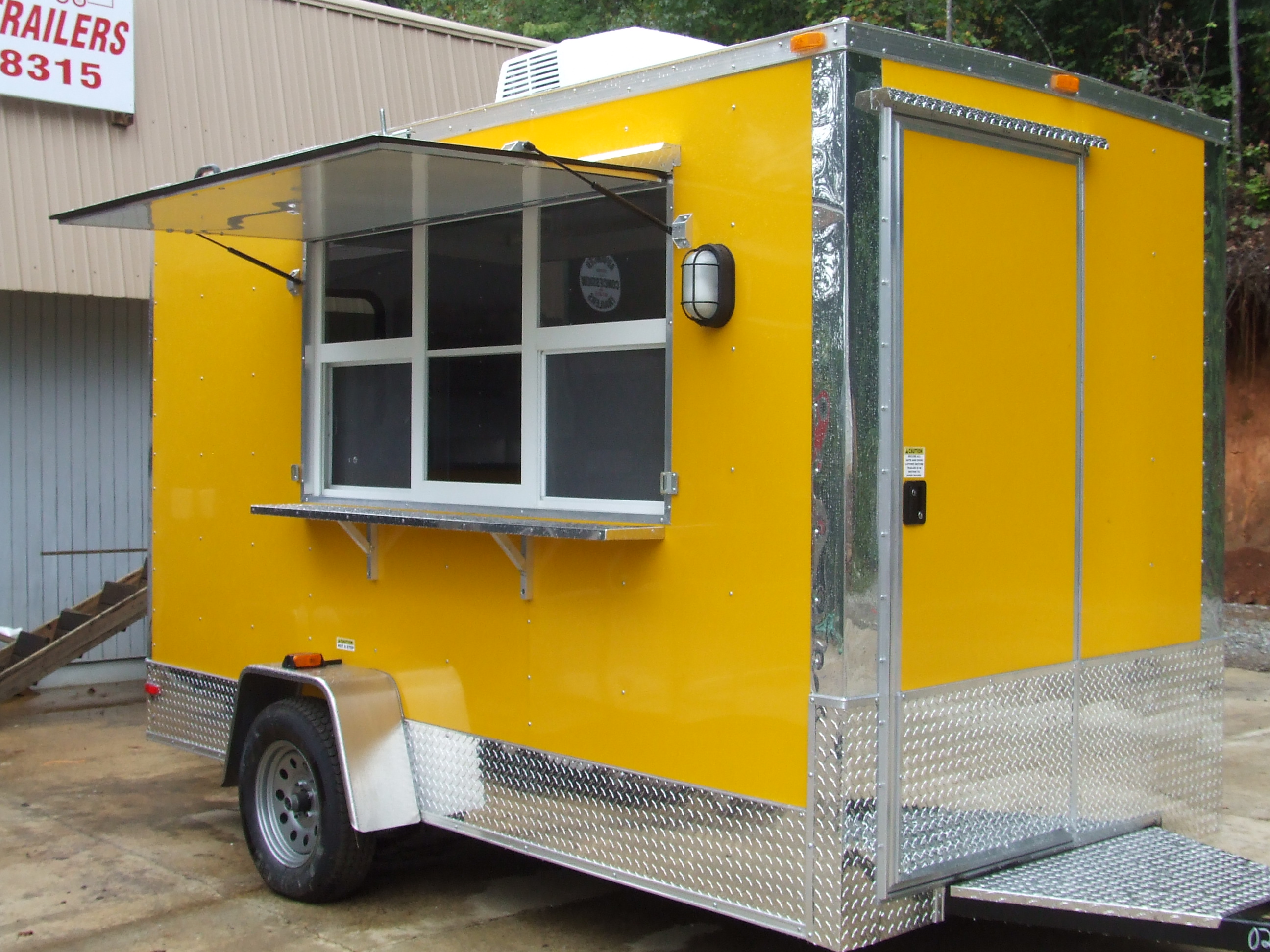 Trailers used for shaved ice