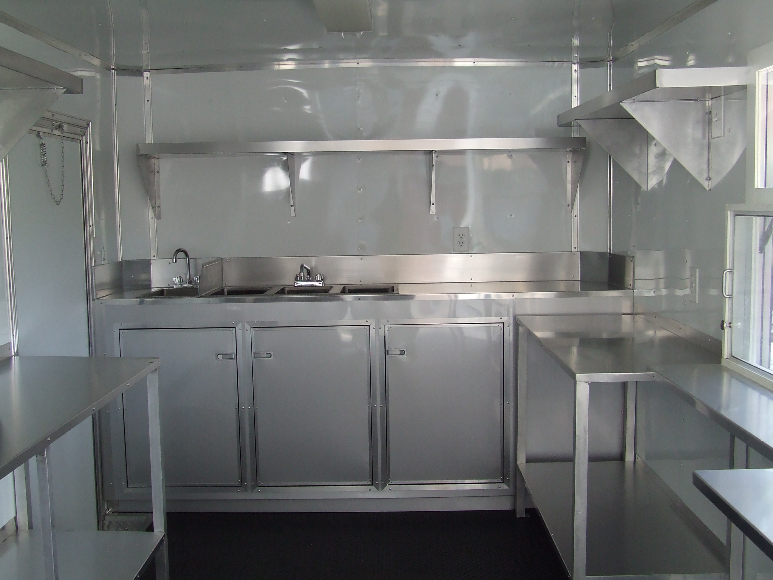 Advanced Concession Trailers, Food Truck Shelving