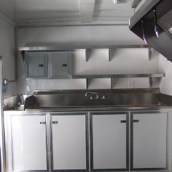 Interior View Concession Equipment Advanced Concession Trailers